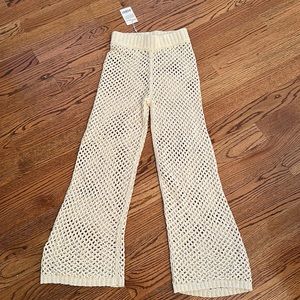 Monday swimwear Athens pant ivory crochet size P